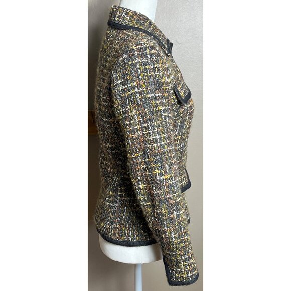 Firuze San Francisco Blazer Tweed Lady Jacket Boucle Glam Preppy Classy Women XS - Picture 11 of 14